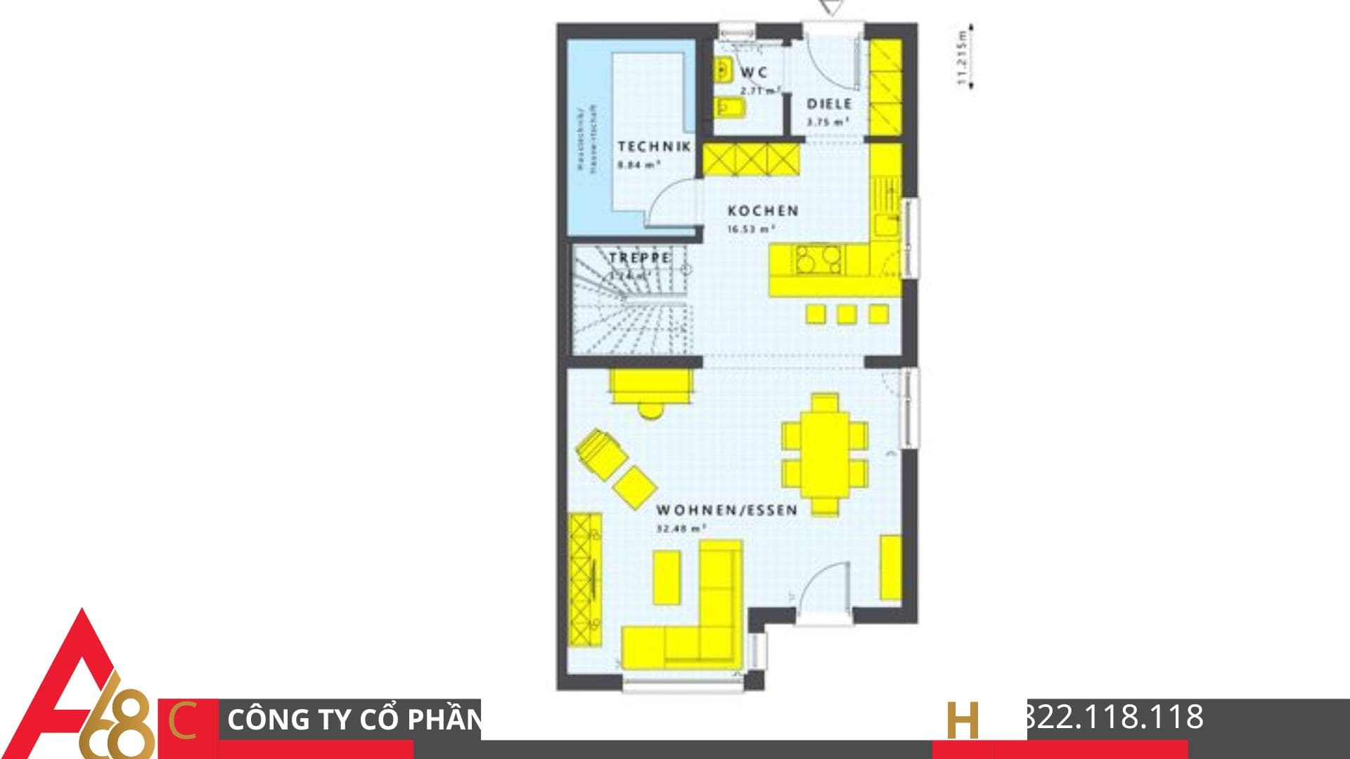 nhà liền kề hiện đại giải pháp 124